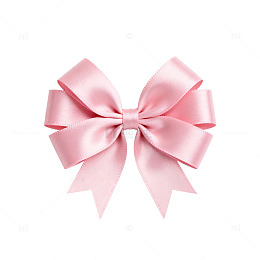 粉色缎带蝴蝶结装饰素材