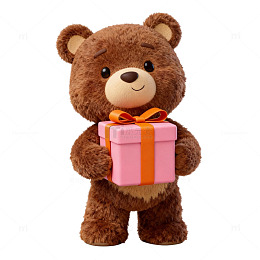 毛绒熊玩偶礼物