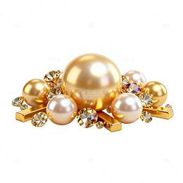 金色珍珠钻石首饰