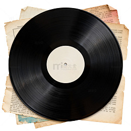 复古黑胶唱片怀旧素材