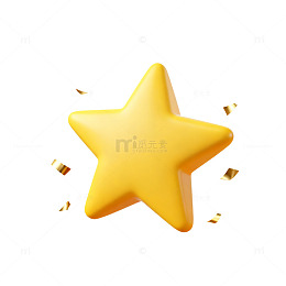 金色星形装饰图案设计元素