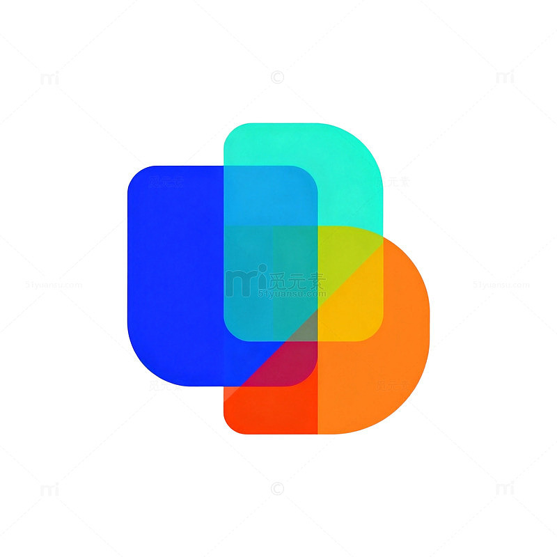 多彩几何图形设计图标