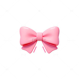 粉色蝴蝶结卡通图标