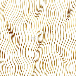 金色波纹抽象艺术图案