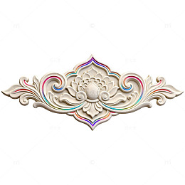 浮雕花纹装饰图案