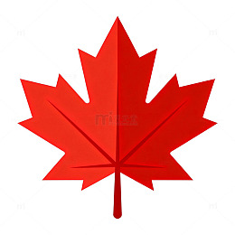 红色枫叶图标矢量素材