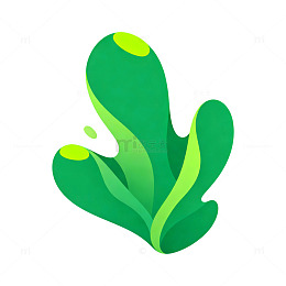 绿色植物抽象图案设计