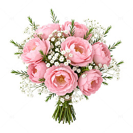 粉色花束花卉装饰