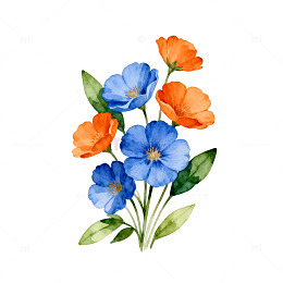 水彩花卉装饰图案