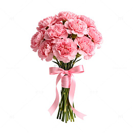 粉色康乃馨花束