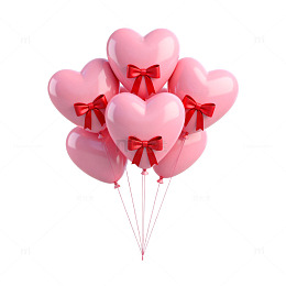 浪漫心形气球装饰设计
