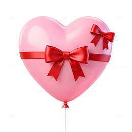浪漫心形气球礼品设计元素