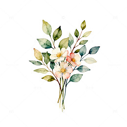水彩花卉装饰图案