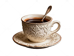 古典咖啡杯静物