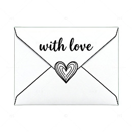 信封爱意手绘插画
