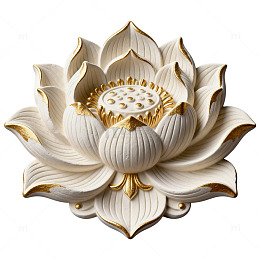 金色莲花装饰图案