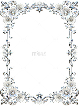 欧式花纹边框装饰设计素材