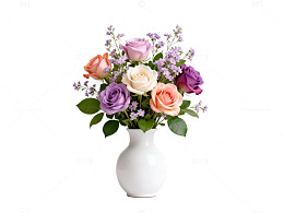 简约花瓶鲜花装饰设计