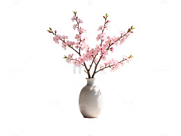 简约风格樱花花瓶装饰