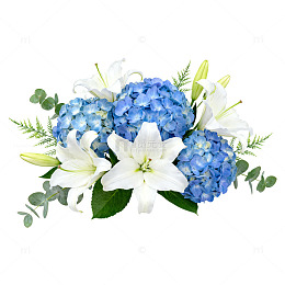 清新花卉装饰设计图样