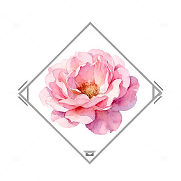 水彩玫瑰浪漫装饰图案设计元素