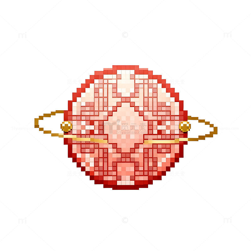 像素风珠宝首饰饰品设计素材