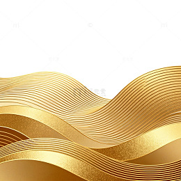 金色波浪抽象背景设计素材