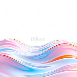 炫彩波纹流线艺术背景图