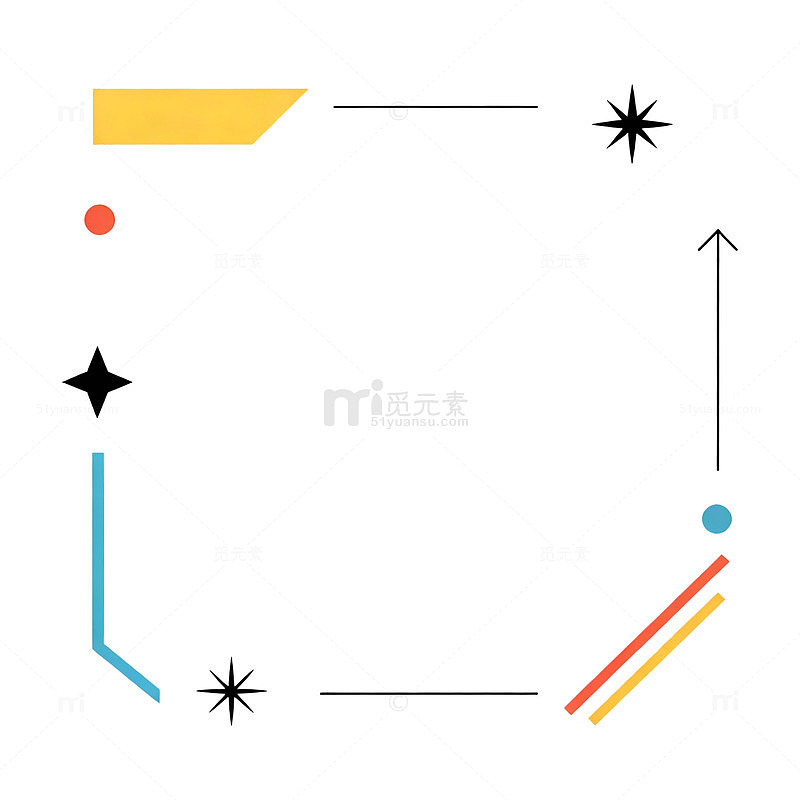 几何风边框设计素材