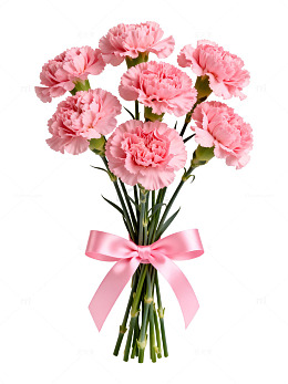 粉色康乃馨花束