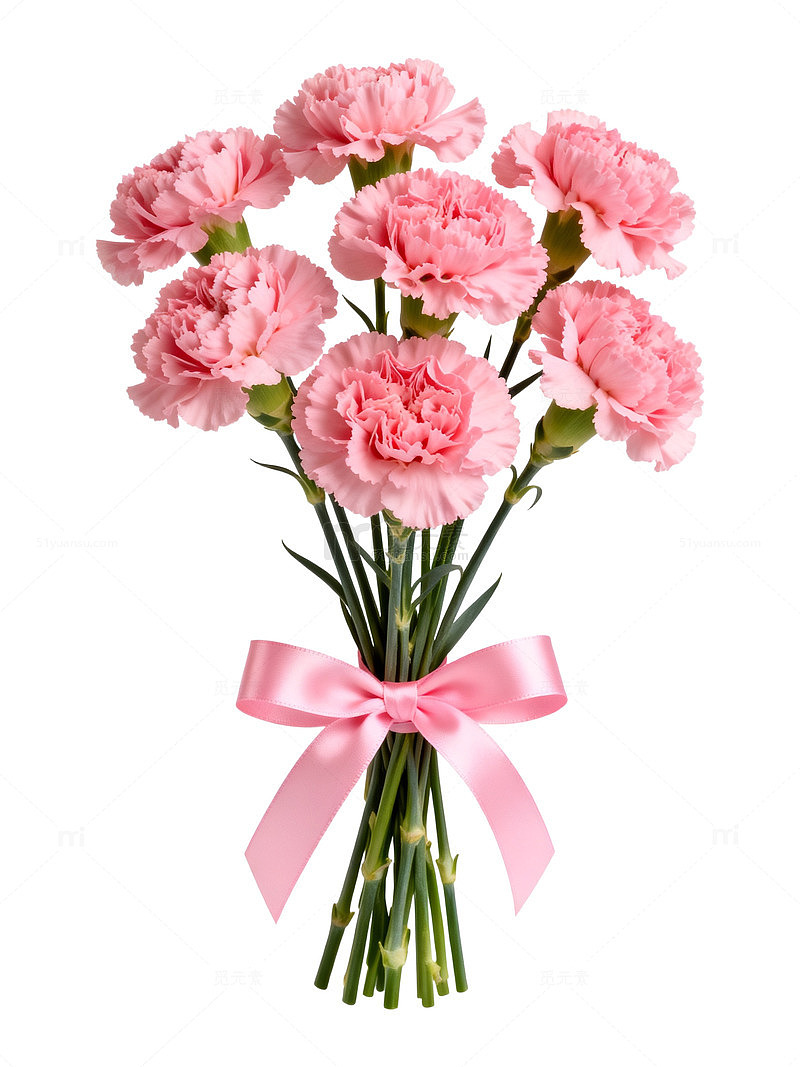 粉色康乃馨花束