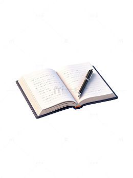 简约笔记本与笔