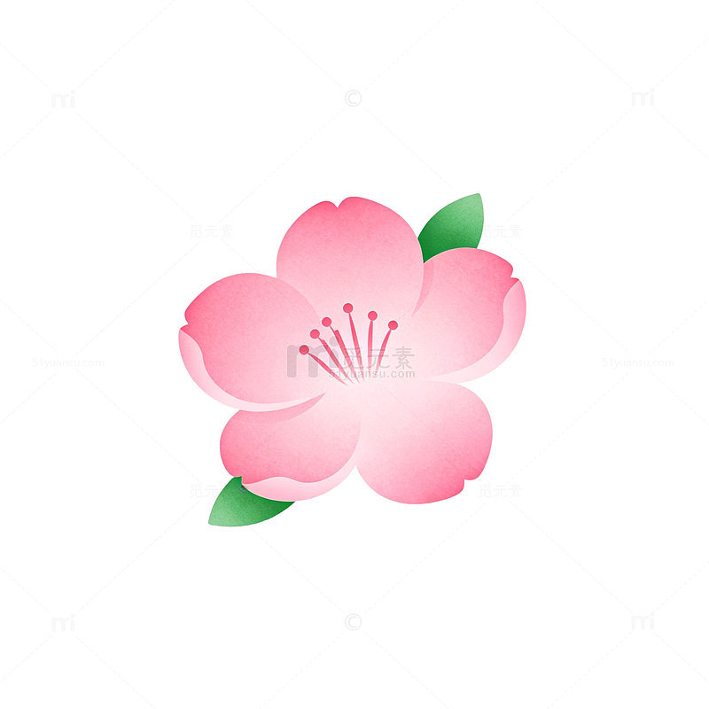 粉色樱花图标设计素材