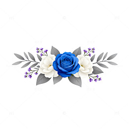 鲜花装饰图案设计素材