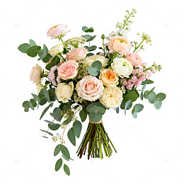 淡雅花束鲜花组合片