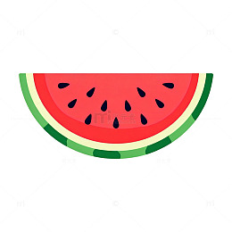 卡通西瓜片插画素材