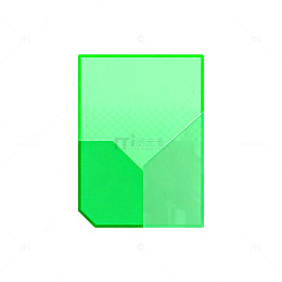 绿色玻璃效果图标设计素材