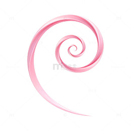 粉色螺旋艺术设计元素