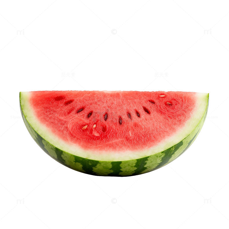 西瓜切片透明背景图