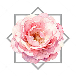 水彩花卉装饰图案设计素材