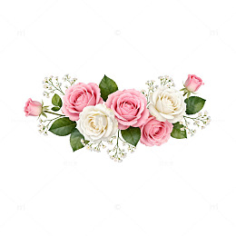 浪漫花卉装饰设计素材