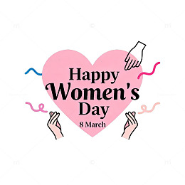 爱心庆祝妇女节设计素材