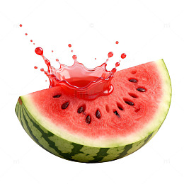 西瓜溅汁特写片