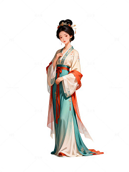 古风美女插画素材