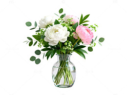 清新花瓶插花设计