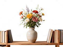 简约花瓶鲜花装饰