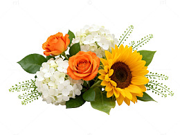 鲜花组合装饰花束