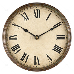 古典罗马数字挂钟设计素材