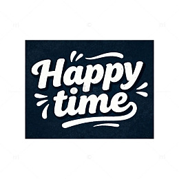 简约风快乐时光图案设计素材