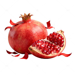 透明背景石榴特写片